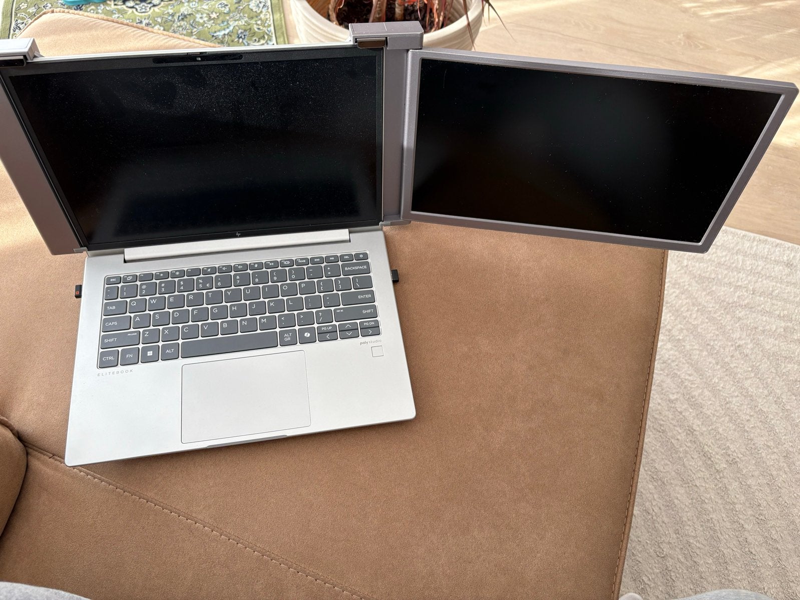 Draagbare monitor voor laptop - Dual screen setup, Computers en Software, Ophalen, HDMI, Full HD, 14,1