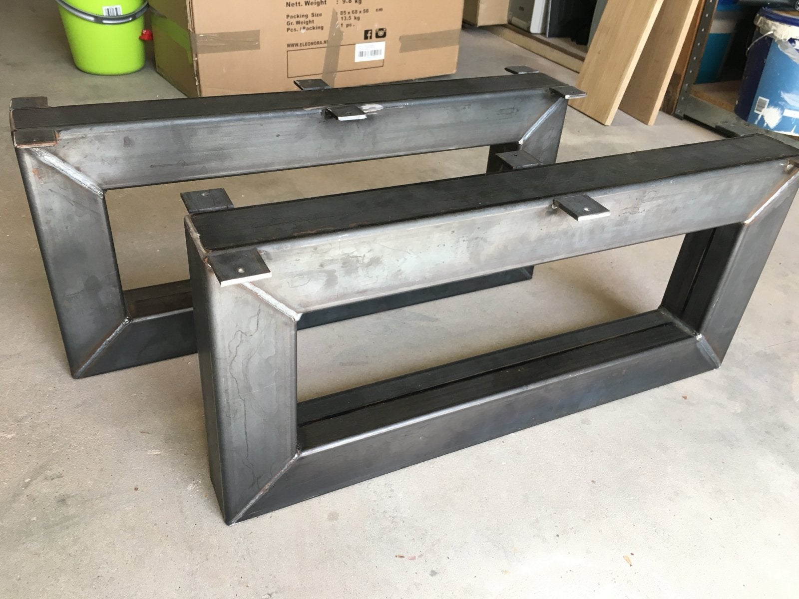 Stalen tafelpoten - Zware kwaliteit, Ophalen, Tafelpoot, Minder dan 50 cm, 50 tot 100 cm
