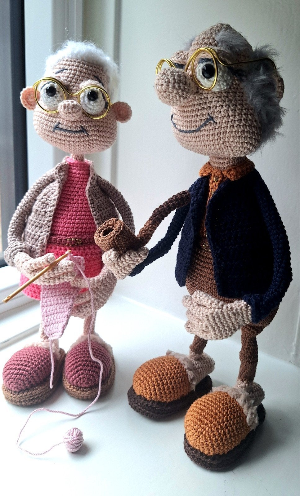 *nieuw* handgemaakte "opa & oma", Ophalen of Verzenden, Nieuw
