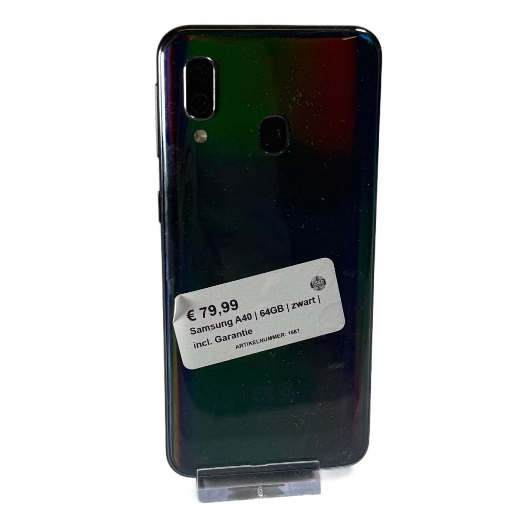 Samsung A40 64GB Zwart | Incl Garantie, Samsung, Gebruikt, Support@Samsung.com, 129, Samsung-ro, Yeongtong-gu
Suwon-si, Gyeonggi-do 16677
South Korea