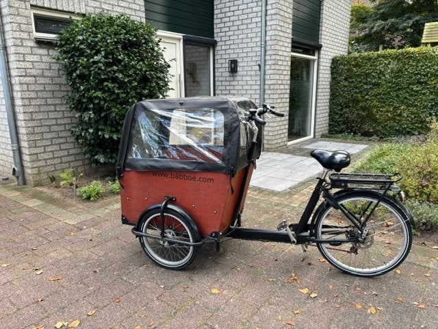 babboe big bakfiets (elektrisch), 4 kinderen of meer, Gebruikt, Elektrisch, Trommelrem