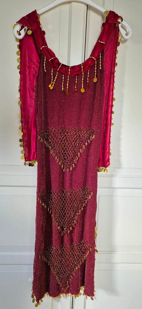 Rode Egyptische jurk maat S, Ophalen of Verzenden, Zo goed als nieuw, Rood