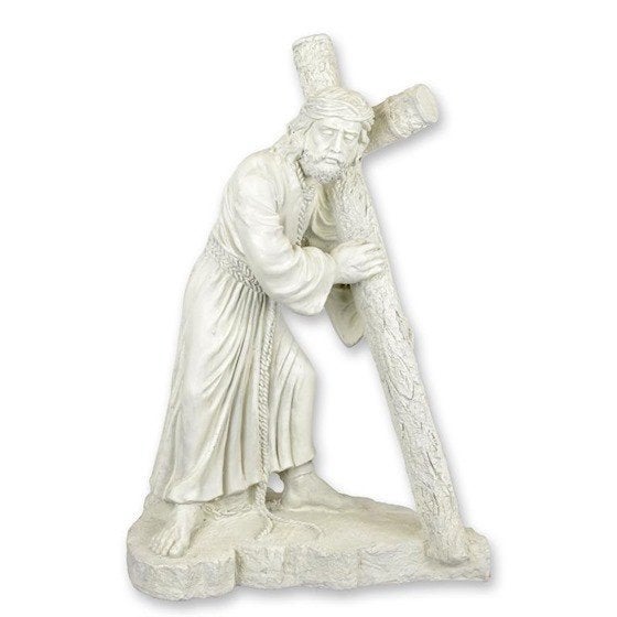 Religieus groot beeld kruisiging 71,5x50x33,5, Verzenden, Beeld(je)