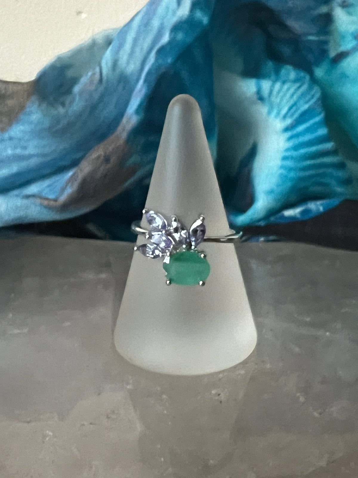 Smaragd tanzaniet beschermt geluk inzicht succes vreugde TIP, Sieraden, Tassen en Uiterlijk, Ringen, Nieuw, Ophalen of Verzenden