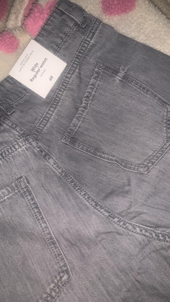 Grijze H&M broek, ongedragen, maat 40, Kleding | Dames, Ophalen of Verzenden, Nieuw, Maat 38/40 (M), Grijs