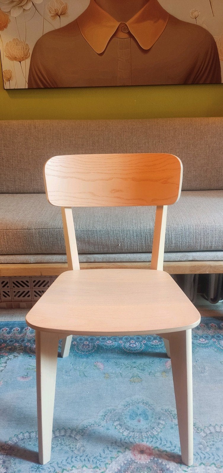 Blank houten Lisabo stoel ikea, als nieuw., Ophalen, Zo goed als nieuw, Stoel(en)