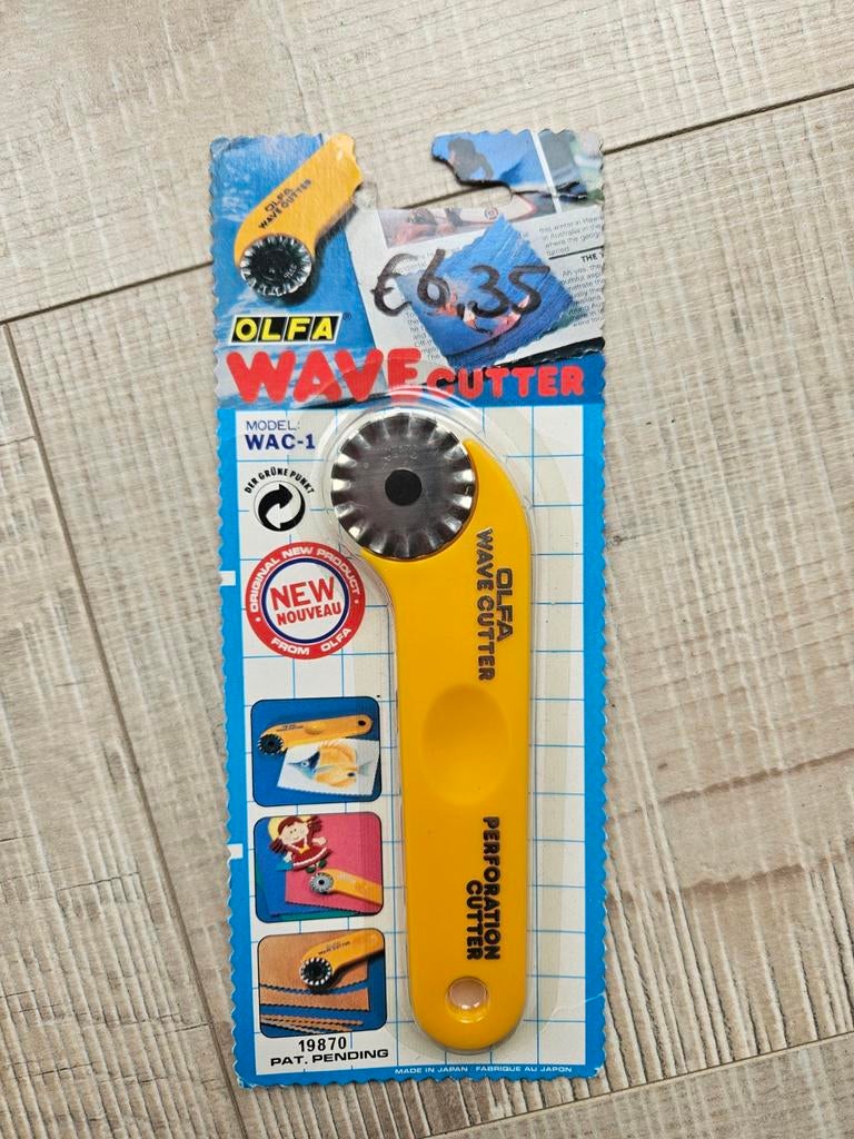 OLFA Wave Cutter WAC-1 - Nieuw in verpakking, Geschikt voor snijden, Geel, Gereedschap of Toebehoren, Nieuw