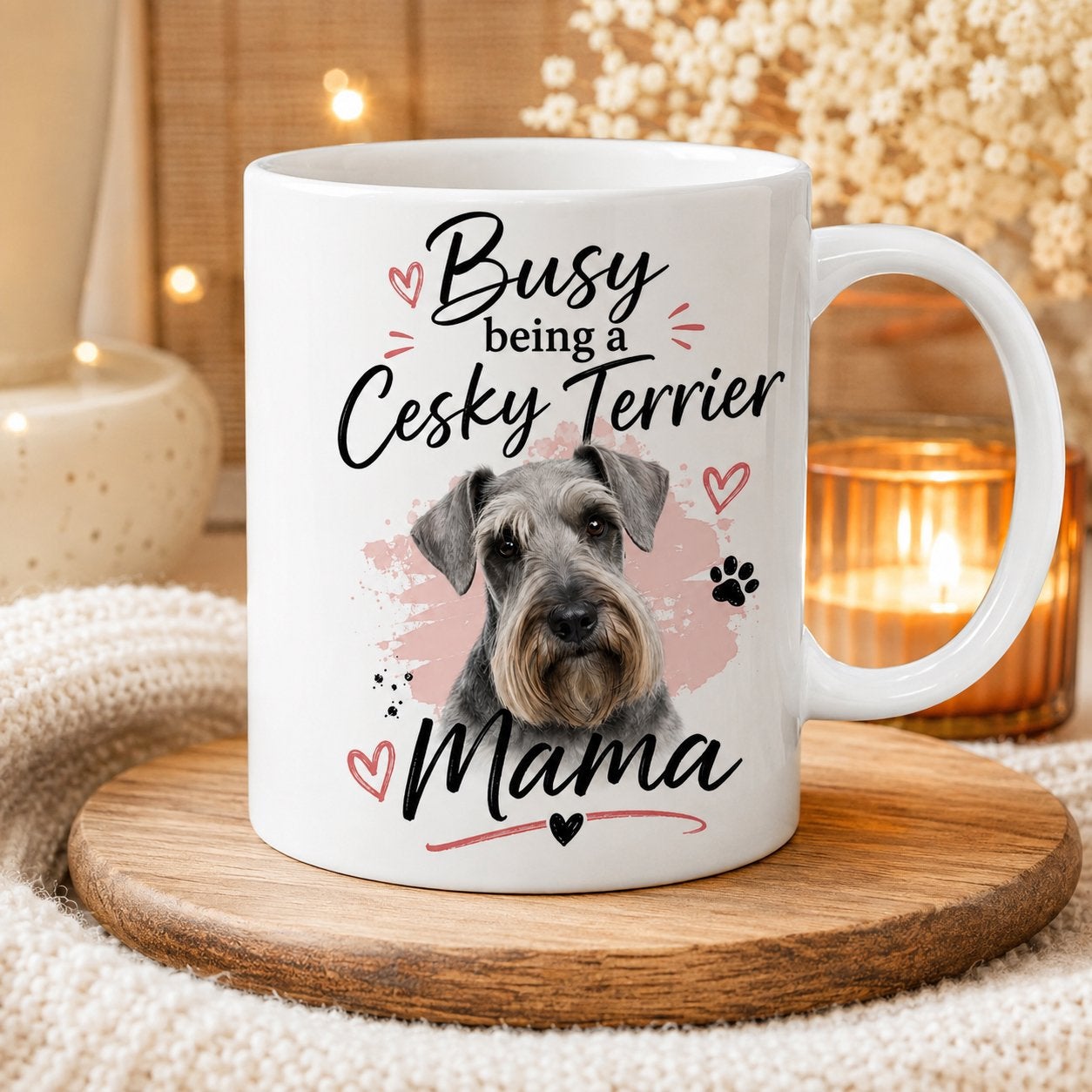 Busy being a Cesky Terrier Mama - Mok, Verzenden, Nieuw