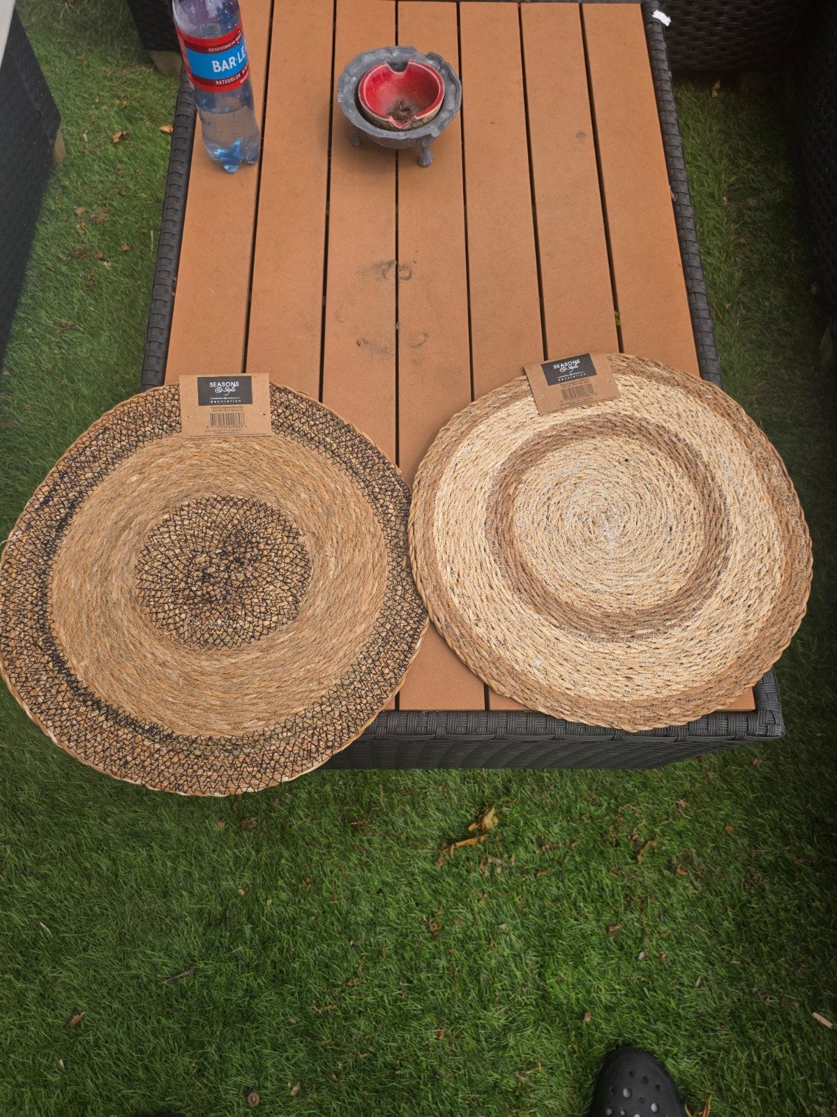 Nieuwe rieten placemats (2 stuks), Nieuw, Ophalen of Verzenden, Landelijk, Natuurlijk materiaal