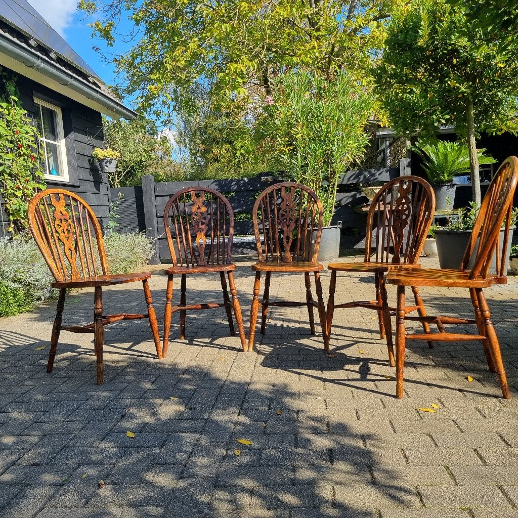 Antieke houten Windsor stoelen, Antiek en Kunst, Ophalen