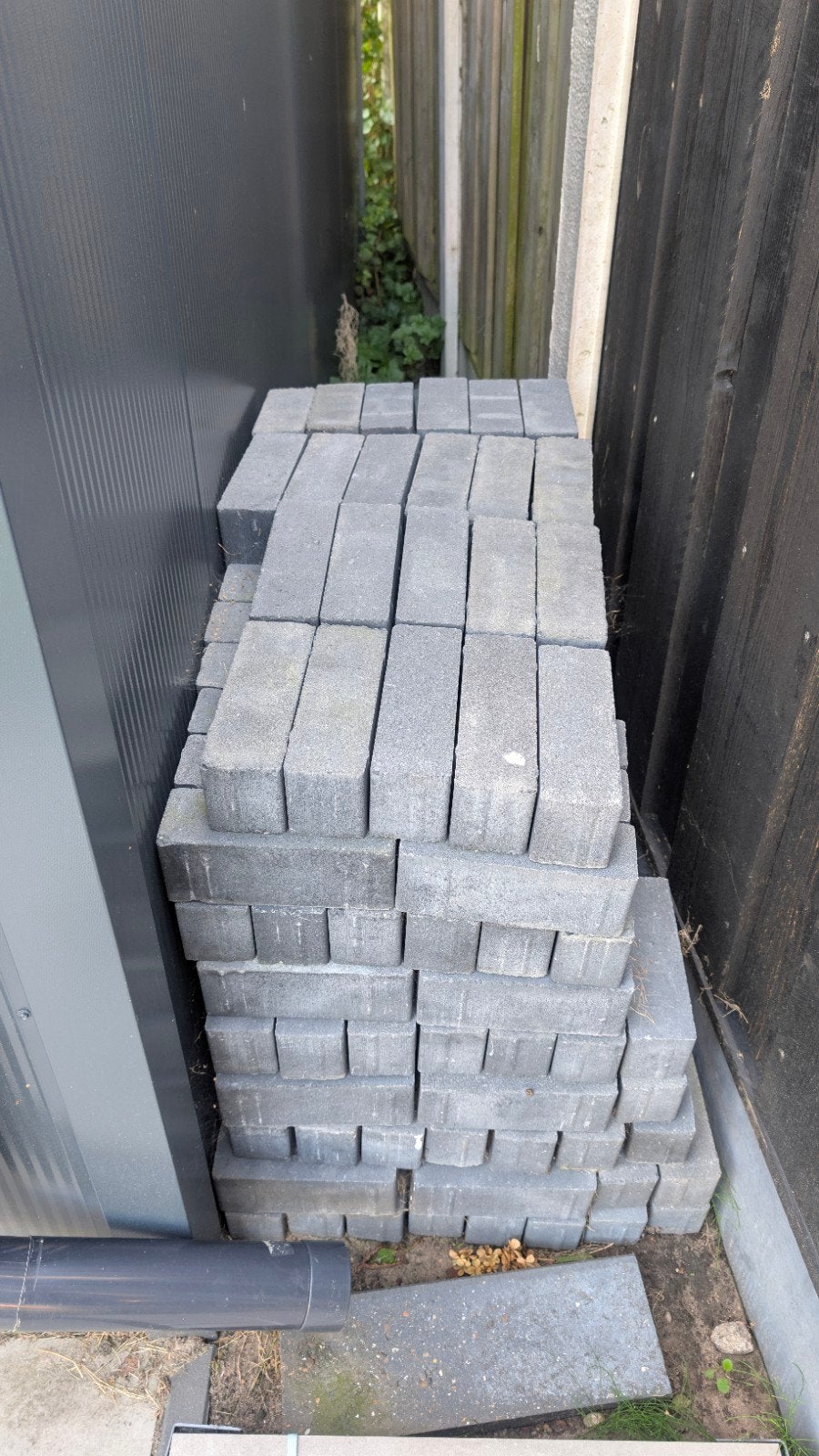 Partij Strackstone Crown GRN+ DF 21x7x8 cm vlak Antraciet, Ophalen, Nieuw, Minder dan 5 m², Beton