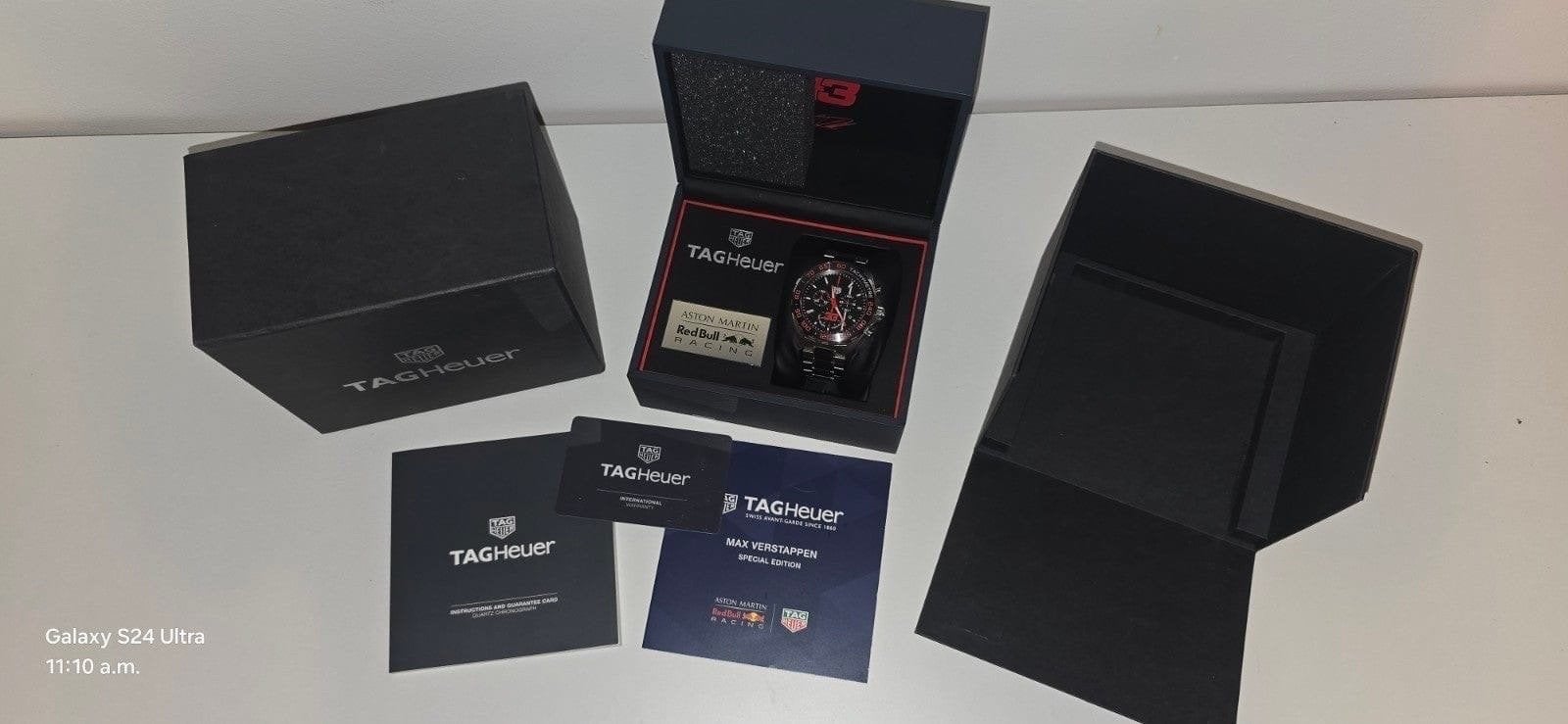 TE RUIL: TAG Heuer Max Verstappen Special Edition 2018 –, Staal, Polshorloge, Ophalen of Verzenden, Zo goed als nieuw