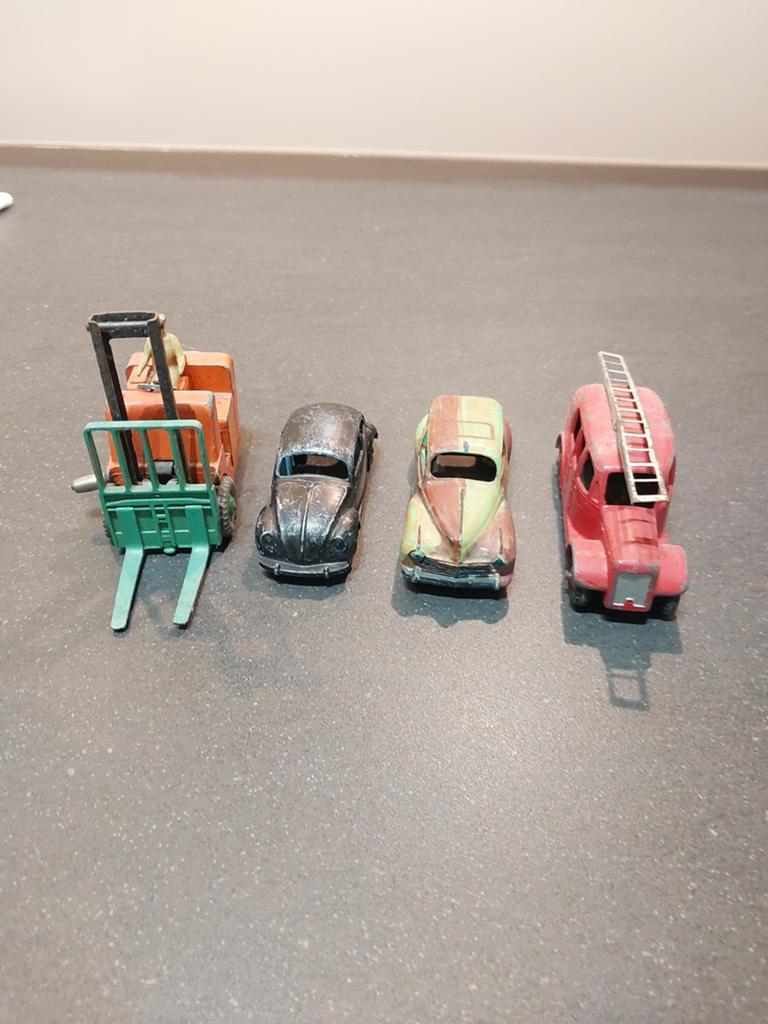 Vintage Dinky Toys: Volkswagen, Peugeot 203, Brandweer & Hef, Ophalen of Verzenden, Gebruikt, Overige typen