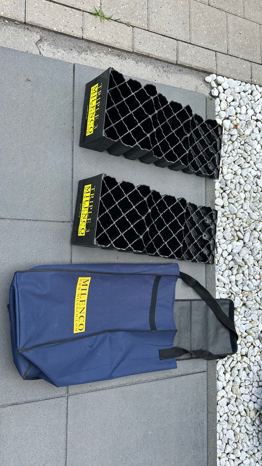 Milenco Triple 3 Oprijplaten - Set van 2 met draagtas, Ophalen, Zo goed als nieuw