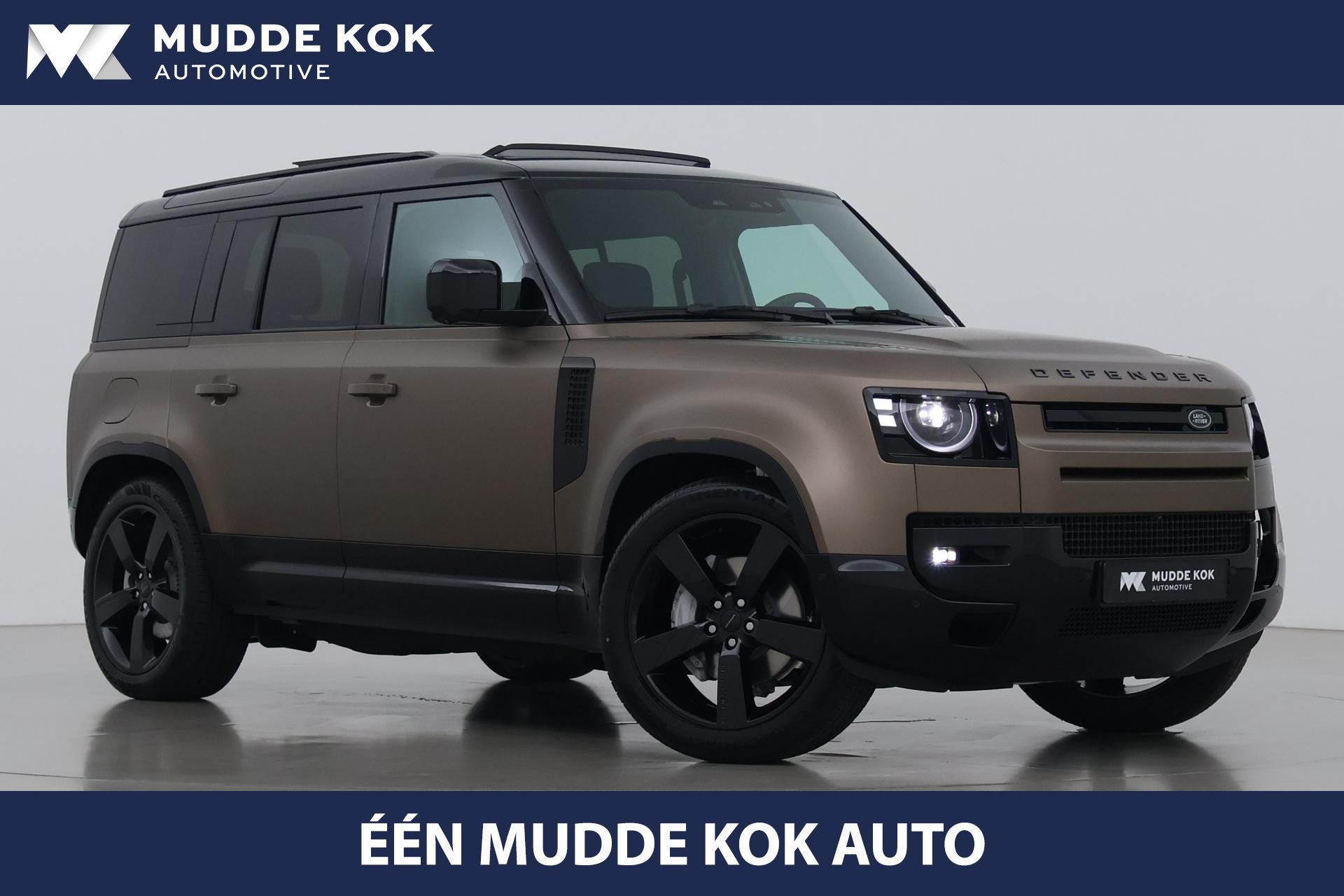Land Rover Defender 110 P300e X-Dynamic HSE | SATIN | Luchtv, Auto's, Automaat, Stof, Gebruikt, 4 cilinders