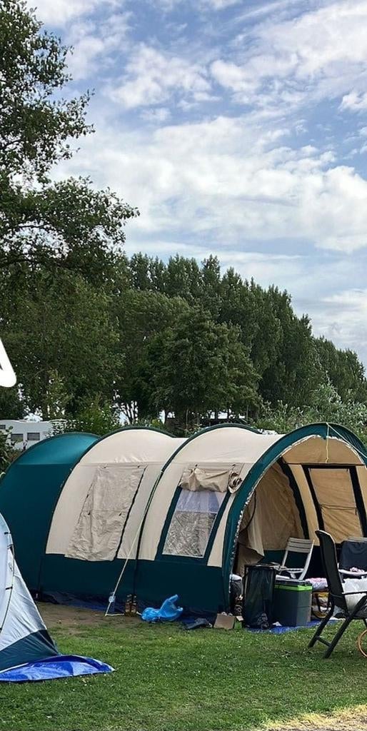 Obelink Familietent 6 personen.Inclusief nieuwe scheerlijnen, Caravans en Kamperen, Tenten, Ophalen of Verzenden, Gebruikt, Tot en met 6