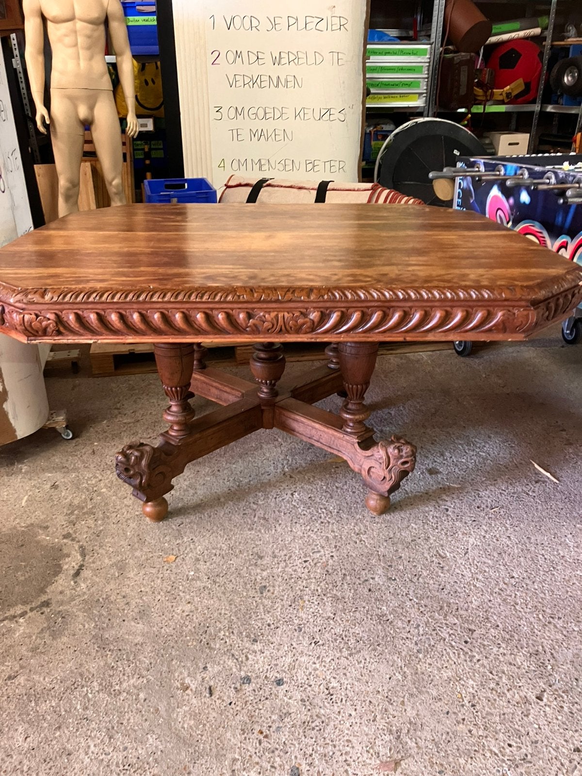 Degelijke eettafel, Antiek en Kunst, Antiek | Meubels | Tafels, Ophalen