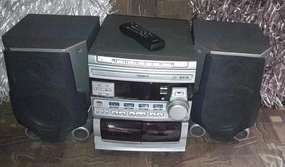 Philips Stereo Set met 3-CD Wisselaar en Cassettedeck, Ophalen, Philips, Gebruikt, Losse componenten
