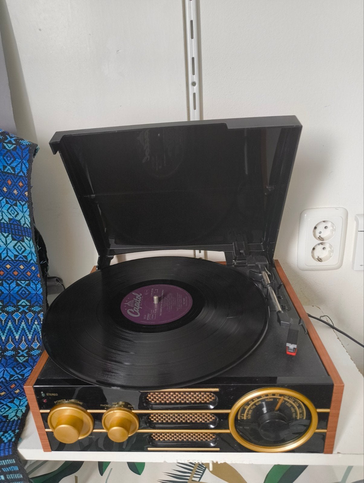 Retro platenspeler, Audio, Tv en Foto, Platenspelers, Ophalen, Zo goed als nieuw, Platenspeler, Overige merken