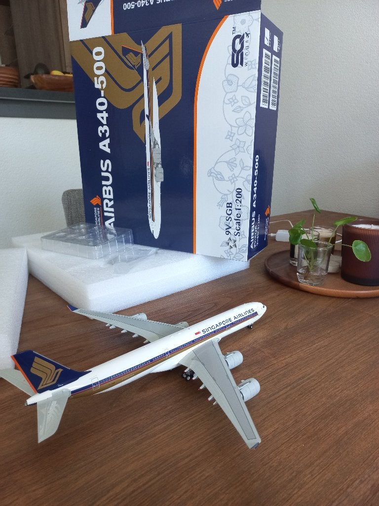 Airbus A340-500 Singapore Airlines 1:200 SQ Models, Verzamelen, Ophalen of Verzenden, Nieuw, Schaalmodel