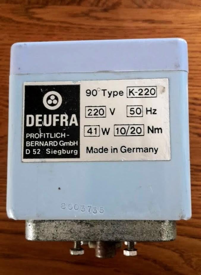 Elektrisch aandrijving voor Vlinderklep, Overige materialen, Gebruikt, Overige typen, Ophalen of Verzenden
