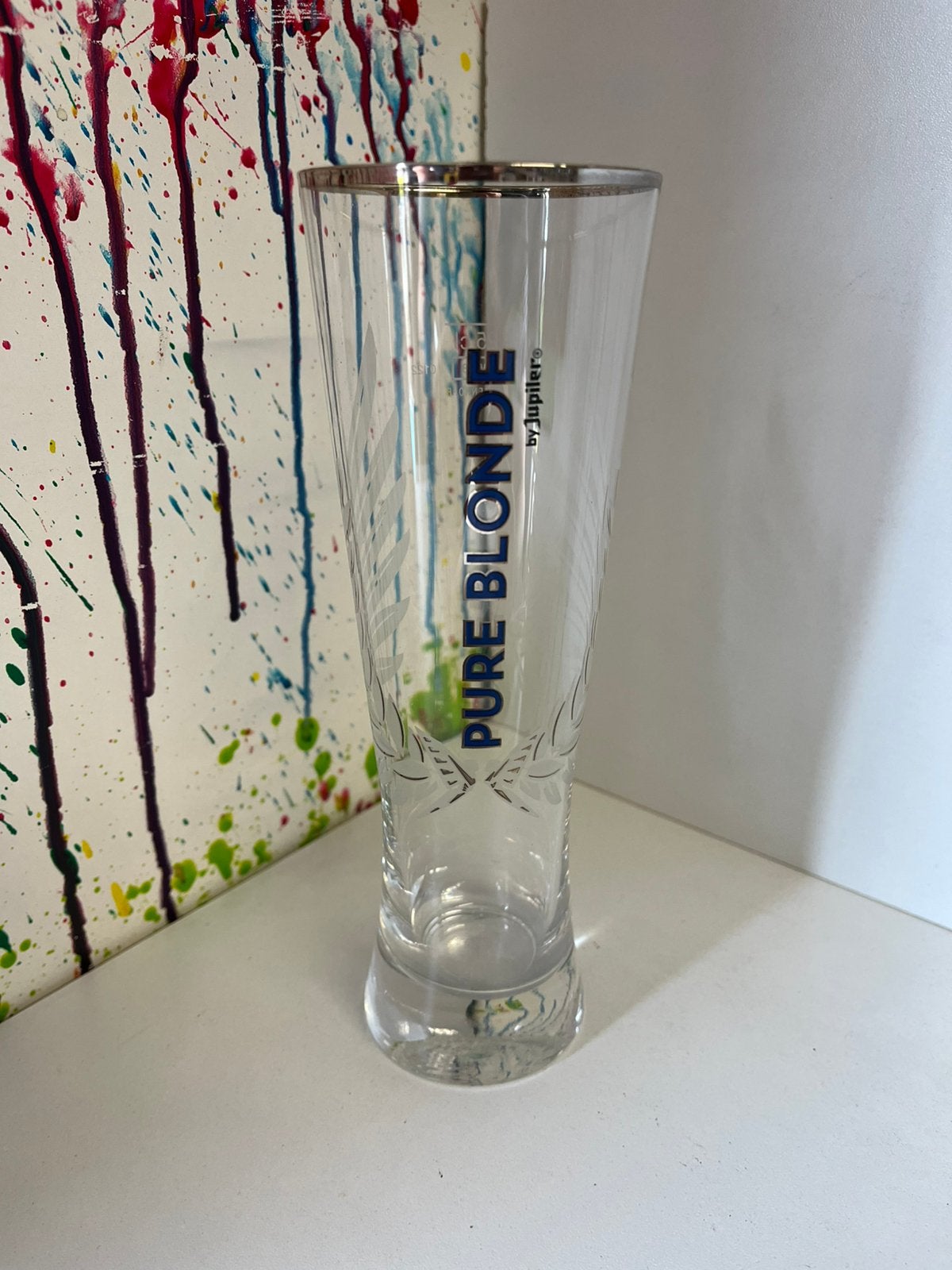 Pure Blonde bierglazen set van 6 glazen, Ophalen of Verzenden, Nieuw, Glas of Glazen, Jupiler
