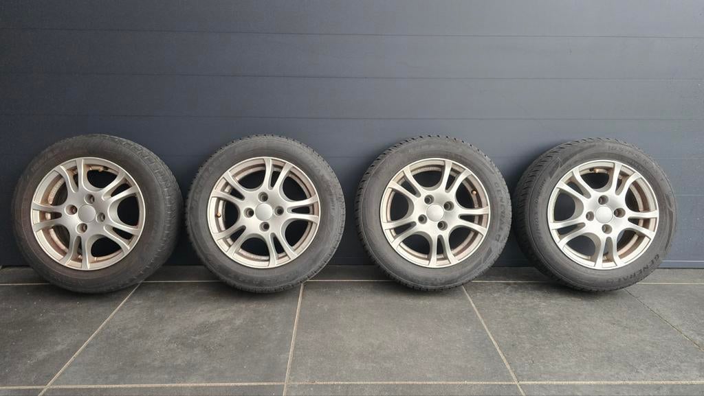 Anzio 14 Inch Lichtmetalen Velgen 4x100 – 165/65 R14, Ophalen, Gebruikt
