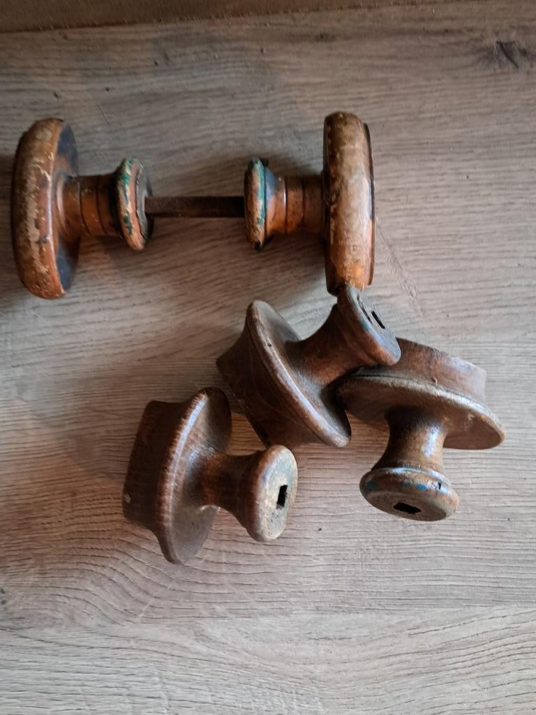 Oude deur knoppen., Ophalen of Verzenden, Gebruikt, Klink of Kruk
