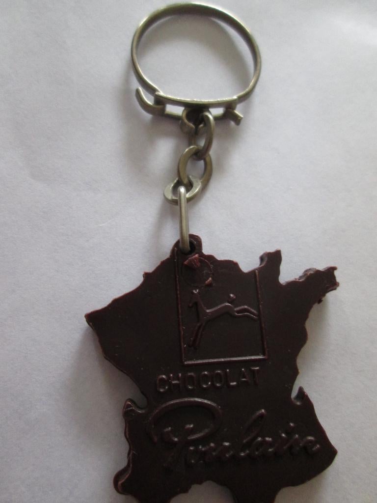sleutelhanger vorm Frankrijk chocolat poulain chocolade, Ophalen of Verzenden, Nieuw