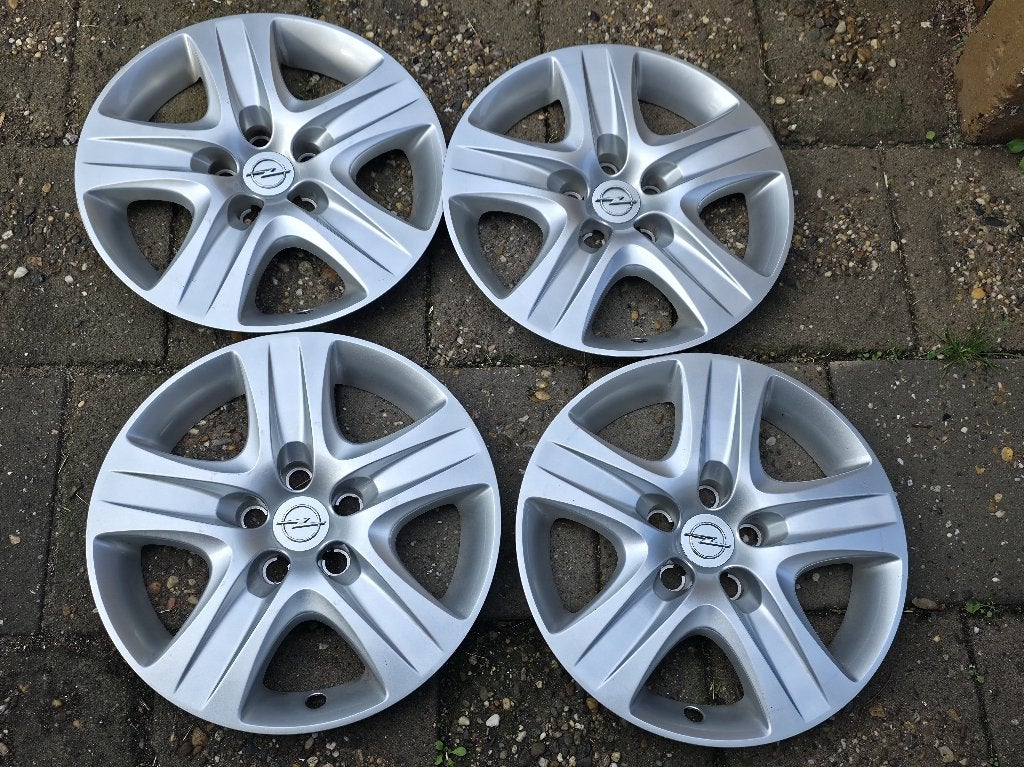 Set van 4 originele wieldoppen Opel Astra 16 inch, Ophalen of Verzenden, Gebruikt