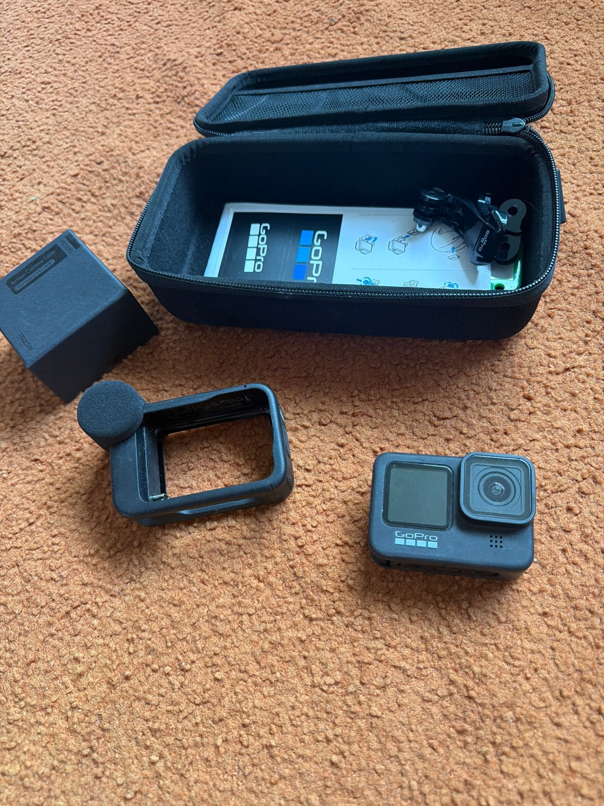 GoPro Hero 9 met Media Mod (mist kapje zijkant), Ophalen of Verzenden, Gebruikt, GoPro