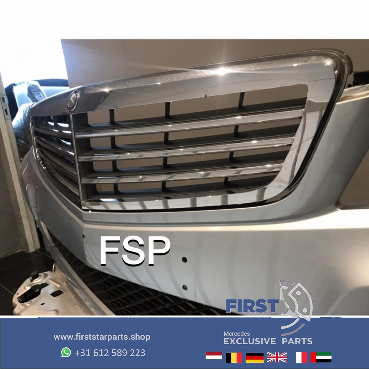 W204 C204 Mercedes C Klasse FACELIFT AMG VOORBUMPER COMPLEET, Gebruikt, -, Voor, Ophalen of Verzenden