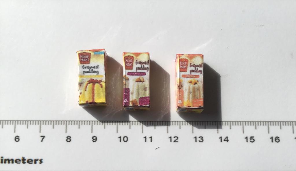 Poppenhuis miniaturen pudding mix 62, Ophalen of Verzenden, Nieuw, Poppenhuis