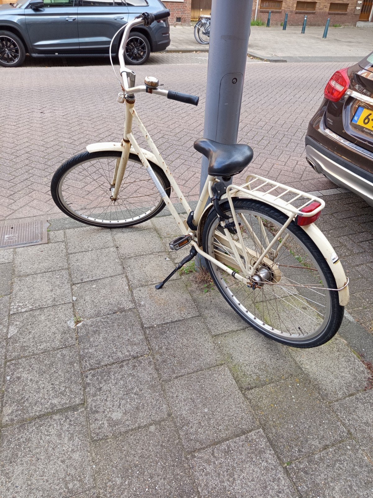 Cortina Damesfiets - Crème Kleur, Overige merken, Versnellingen, Ophalen of Verzenden, Trommelrem