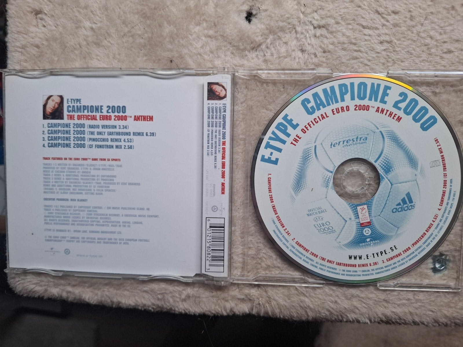 E-Type Campione 2000 & UEFA Euro 2000 CD's - Voetbalmuziek, Ophalen of Verzenden, Gebruikt, Dance en House, Album