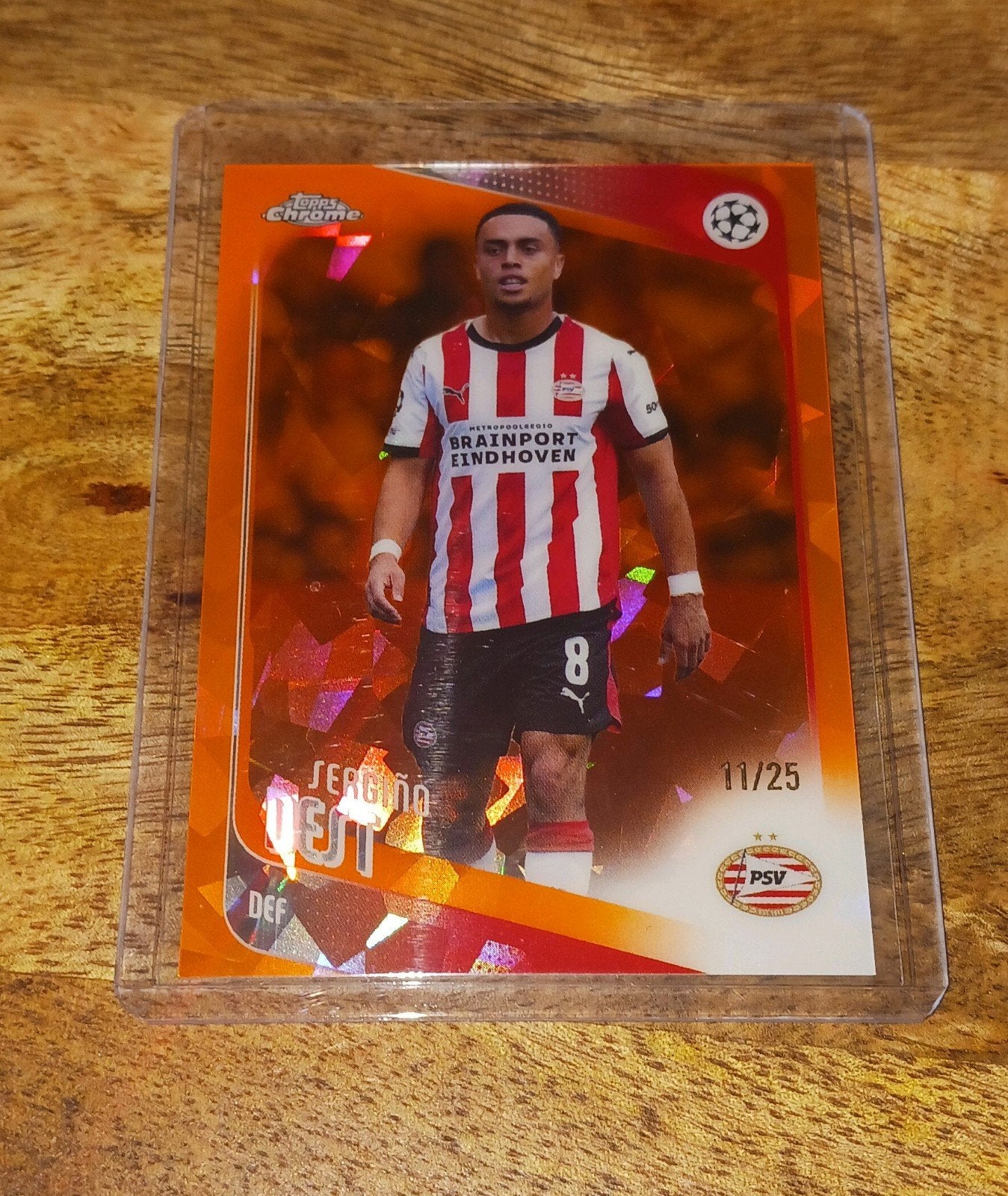 Sergio Dest ~ 11/25, Verzamelen, Sportartikelen en Voetbal, Ophalen of Verzenden, Nieuw, PSV, Spelerskaart
