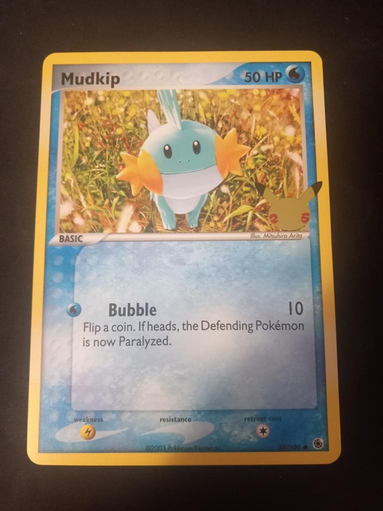 Huge Mudkip - 59/109, Hobby en Vrije tijd, Verzamelkaartspellen | Pokémon, Ophalen, Nieuw, Losse kaart, Foil
