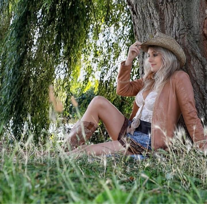 Bruin Suède look Fringe Cowboy jasje, Kleding | Dames, Ophalen of Verzenden, Zo goed als nieuw, Bruin