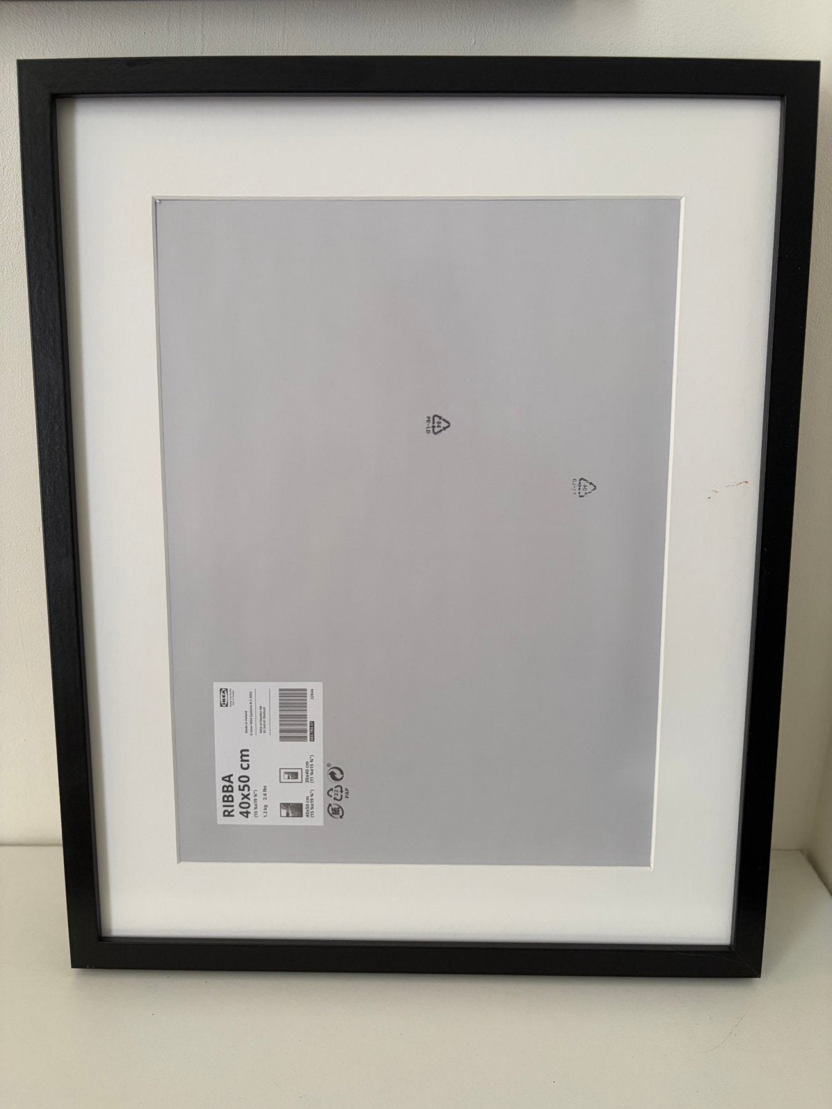 Ribba fotolijst 40x50 cm, Ophalen of Verzenden, Zo goed als nieuw, Zwart