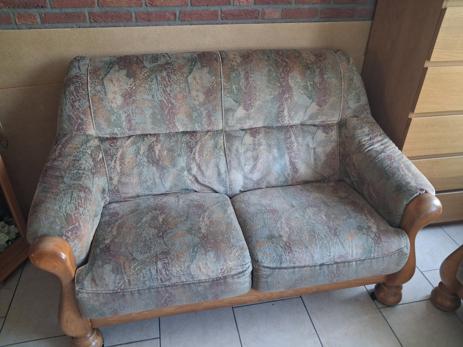 Gratis; 1 of 2 banken, Ophalen, Klassiek, Bloemenprint, Gebruikt, 150 tot 200 cm