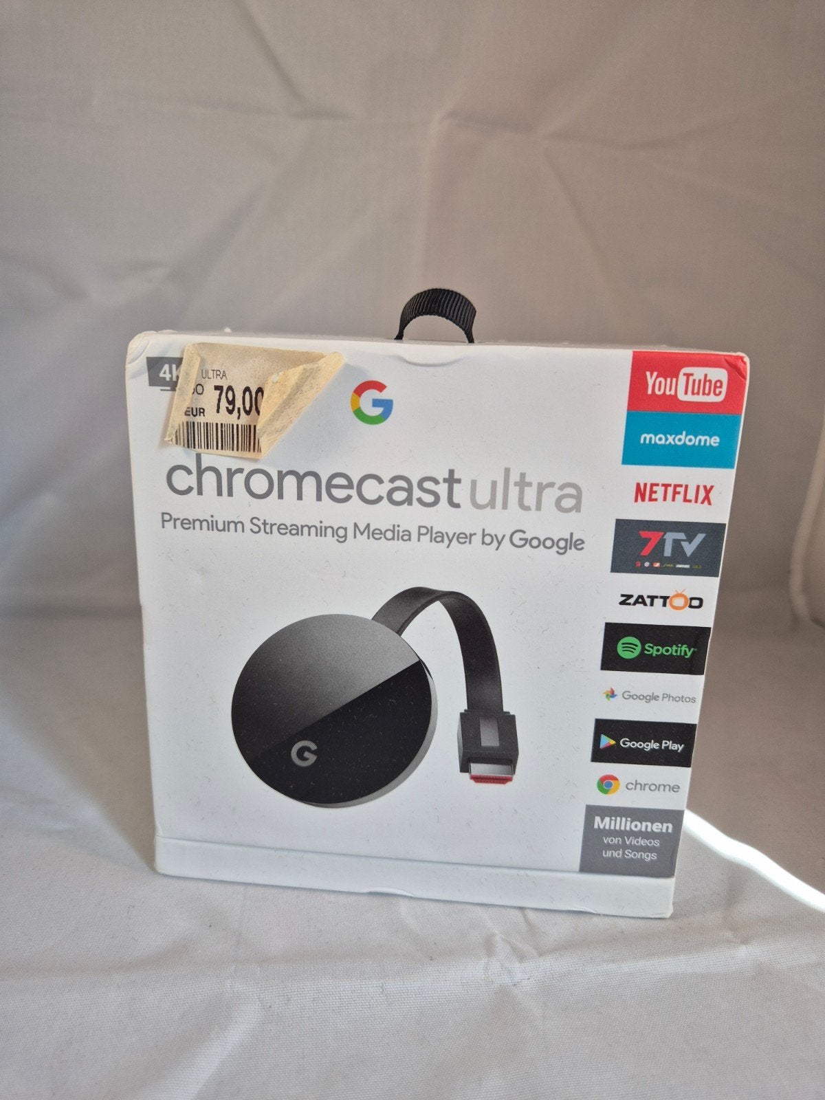 Chromecast 4K Ultra 4th Gen - Nieuwstaat - 4 Weken Garantie!, Ophalen of Verzenden, Zo goed als nieuw, HDMI