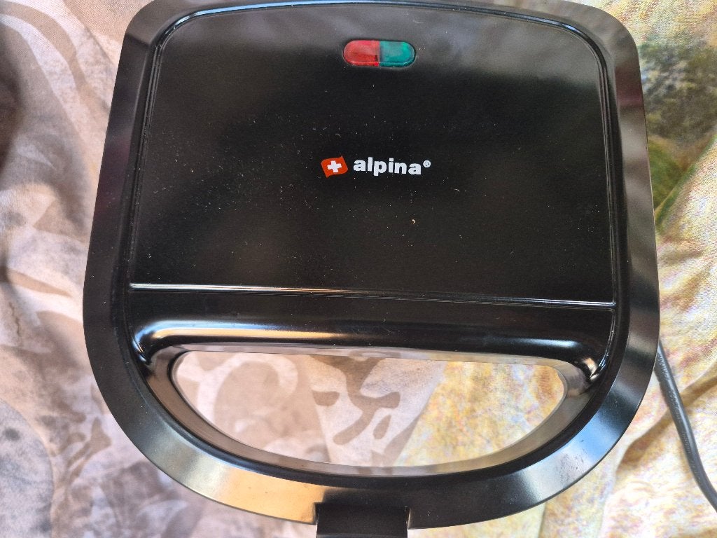 Alpina Contactgrill, tosti, 750W Zwart, nieuw, Ophalen, Metaal, Grijs, Overige merken