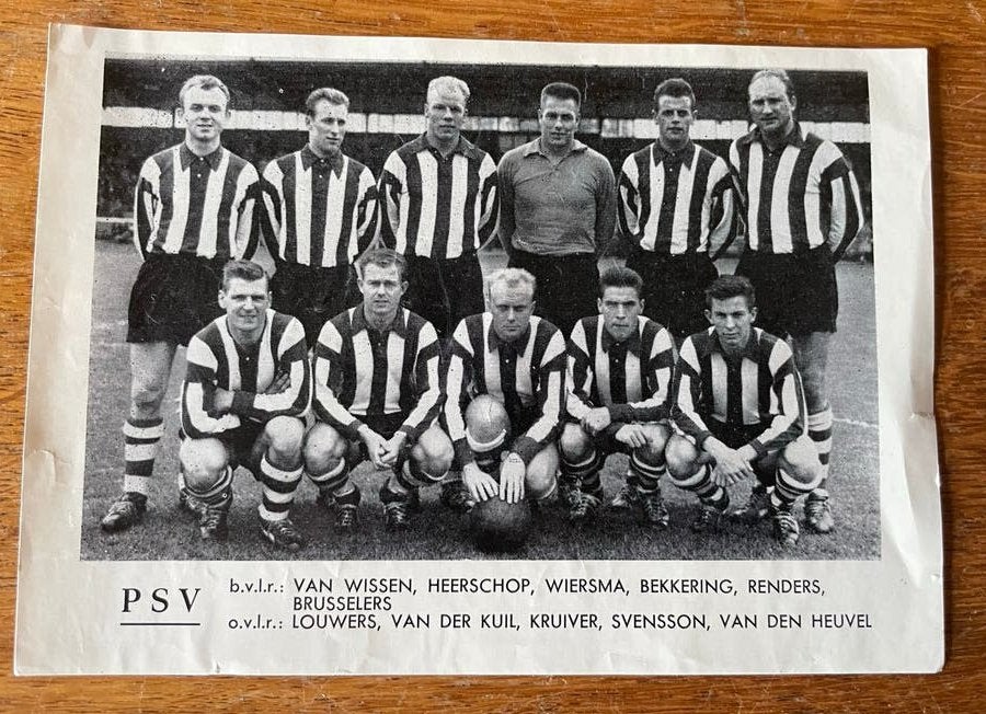 PSV elftalfoto voetbalplaatje MONTY- Zwart-wit teamfoto, Ophalen of Verzenden, Gebruikt, PSV, Poster, Plaatje of Sticker