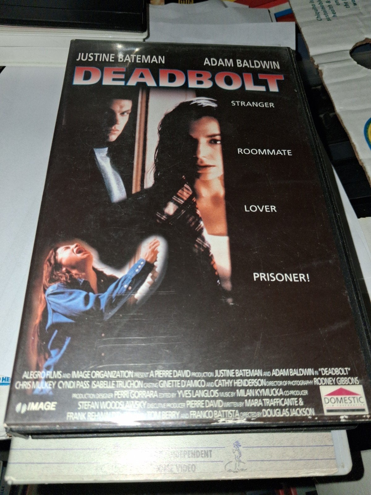Vhs ex-rental  - Deadbolt, Vanaf 16 jaar, Ophalen of Verzenden, Gebruikt, Horror