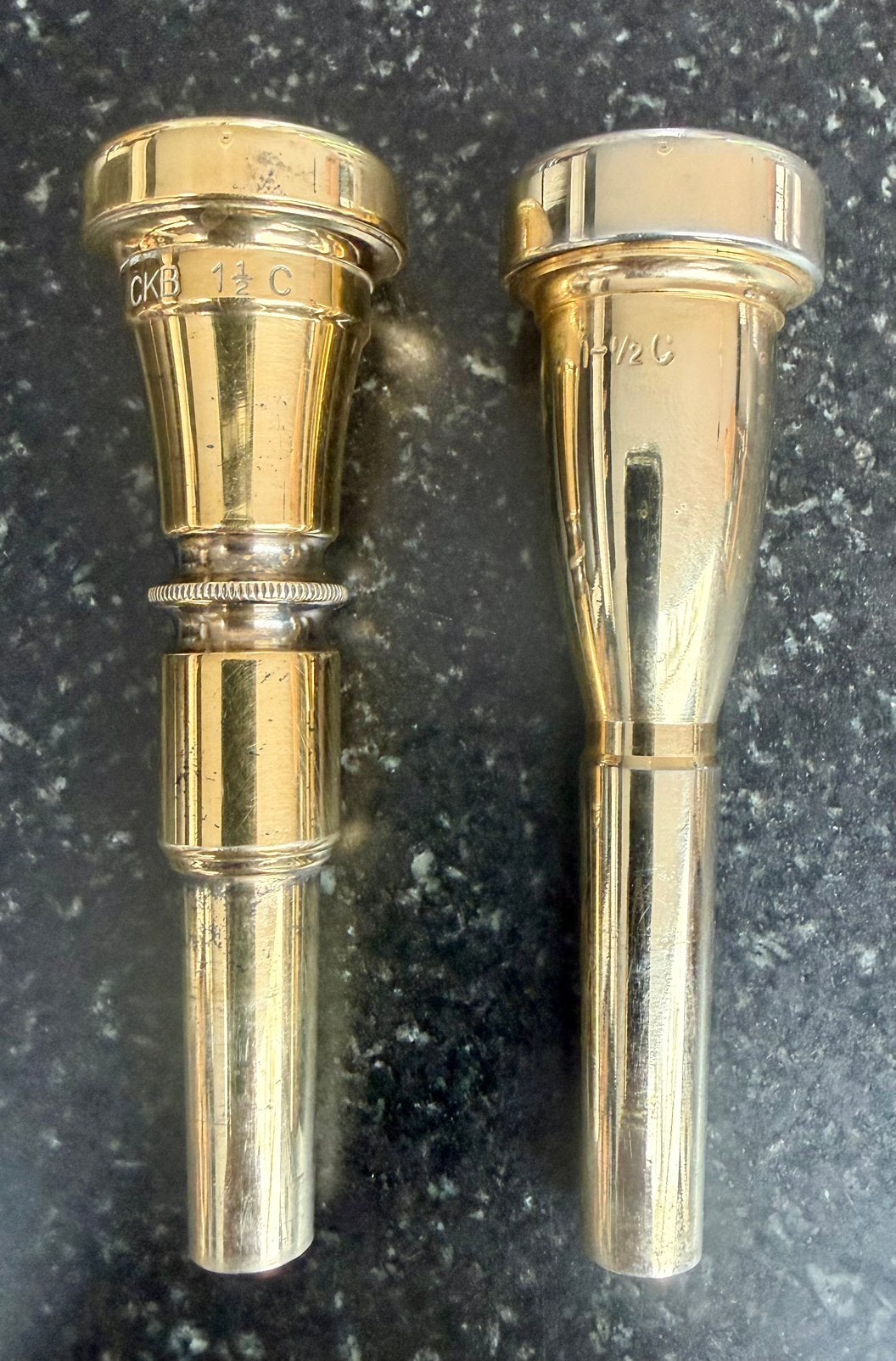 CKB 1½C trompetmondstukken – set van 2, Ophalen of Verzenden, Zo goed als nieuw, Bes-trompet
