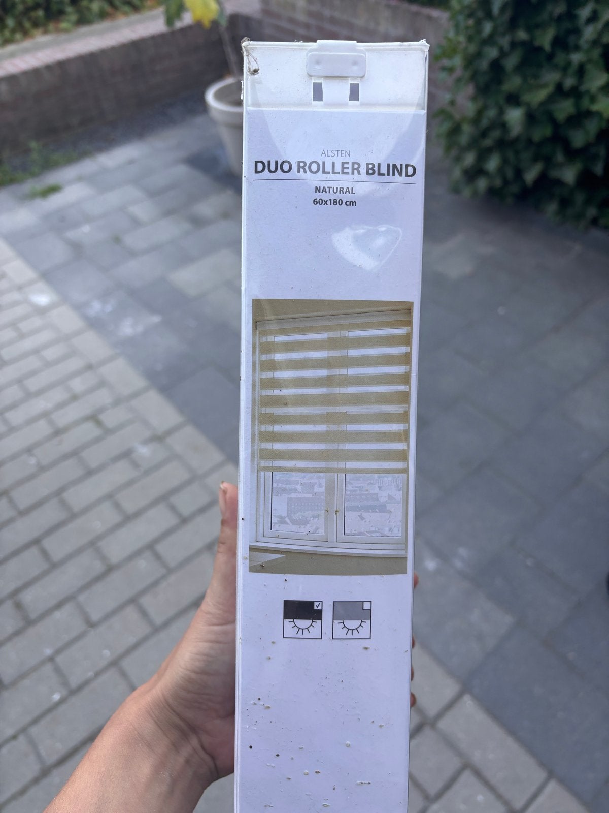 Nieuw Rolgordijn Duo Roller Blind Natural 60x180 cm, Huis en Inrichting, Ophalen, Duo rolgordijn, Rolgordijn, Beige
