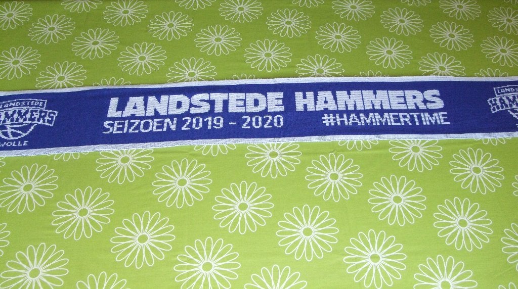 Basketbal sjaal Landstede Hammers Zwolle seizoen 2019 - 2020, Ophalen of Verzenden, Zo goed als nieuw