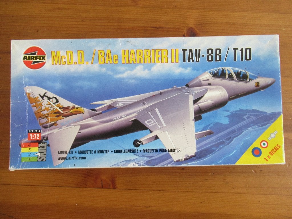 McD.D / Bae Harrier II TAV-8B / T10  (Airfix 1/72), Overige merken, 1:72 tot 1:144, Ophalen of Verzenden, Zo goed als nieuw