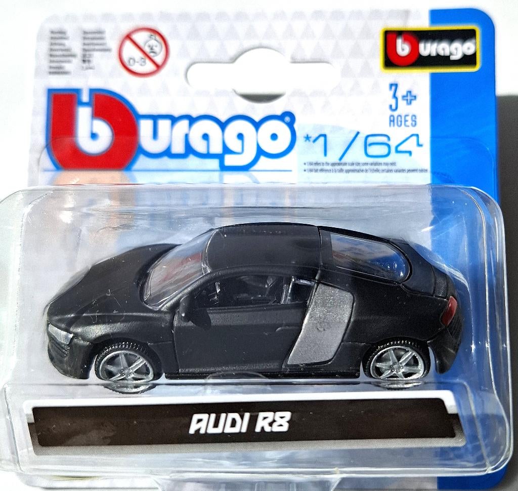 Bburago 1/64 Audi R8, Ophalen, Nieuw, Auto
