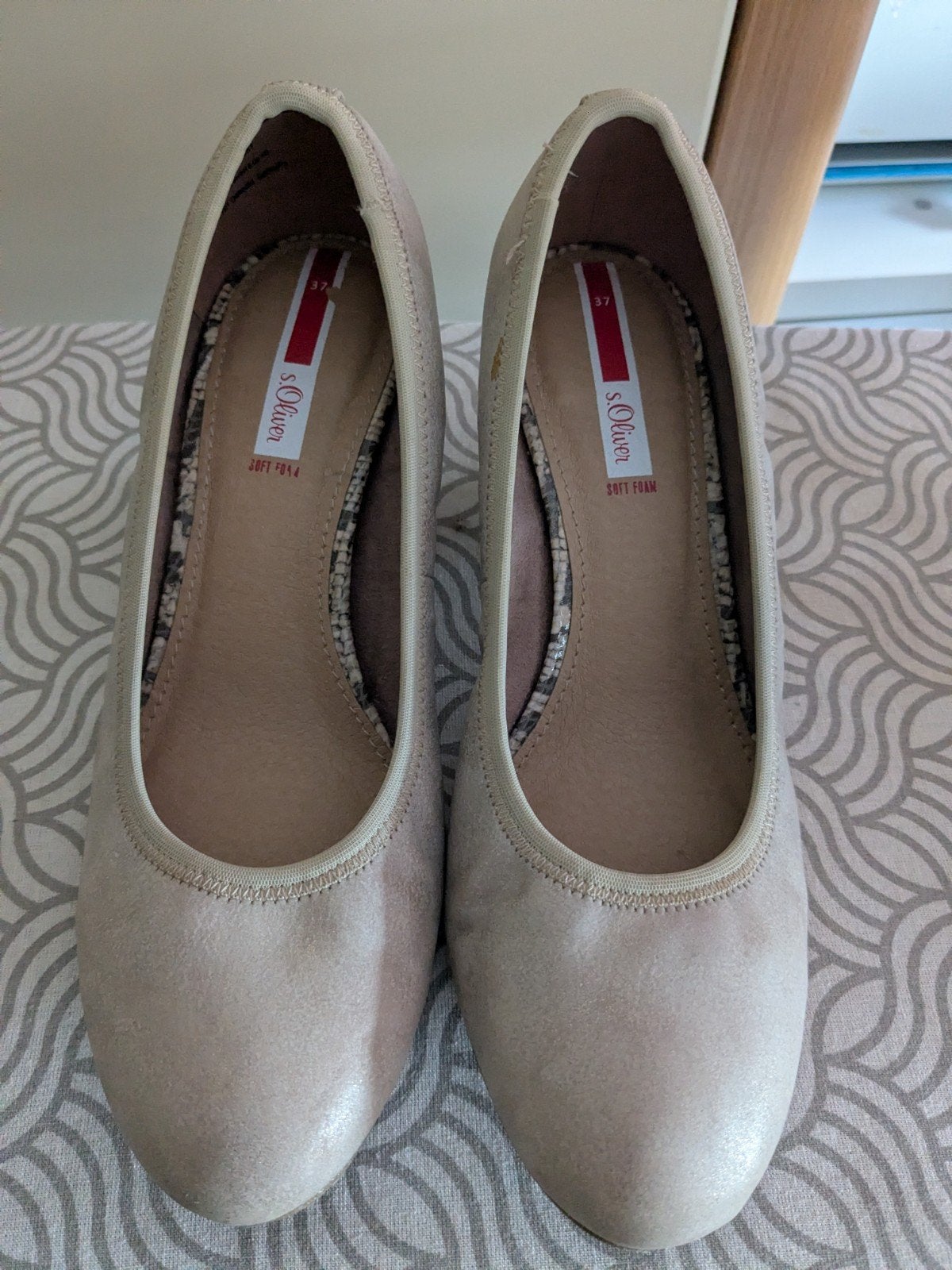 S.Oliver Pumps Maat 37 - Zo goed als nieuw, Pumps, Beige, Ophalen of Verzenden, Zo goed als nieuw